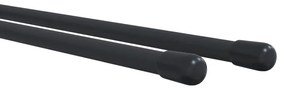 Suportes de parede p/ ferramentas de jardim 2 pcs aço preto