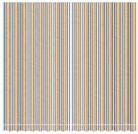 Tecido de substituição para toldo 4x3,5 m riscas multicor