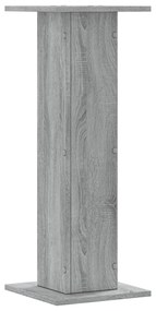 Suportes de colunas 2 pcs derivados de madeira cinzento sonoma