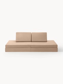 Sofá de brincar modular em veludo para crianças artesanal Mila