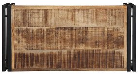 Mesa de centro 80x40x35 cm madeira de mangueira áspera maciça