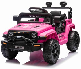 Jipe elétrico para crianças OFFROAD NEW, bateria de lítio, chassis alto, banco largo, suspensão nas rodas traseiras, controlo remoto de 2,4 GHz, leito