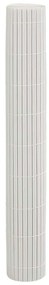 Cerca de jardim dupla face branco 1,8x5 m PVC