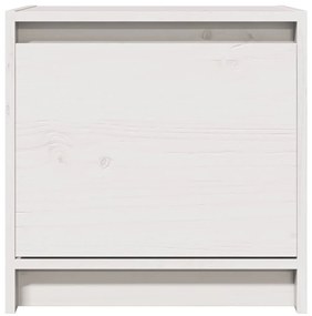 Mesas de cabeceira 2 pcs 40x30,5x40 cm pinho maciço branco