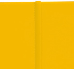 Painel de parede 12 pcs 90x15 cm veludo 1,62 m² amarelo