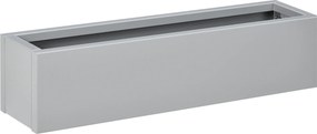 Outsunny Floreira, aço lacado, resistente às intempéries, 91 cm x 22 cm x 22 cm, Cinza | Aosom Portugal