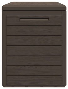 Caixa de arrumação para jardim 116x44x55 cm castanho
