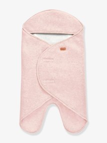 Manta BEABA Babynomade®, forro polar rosado