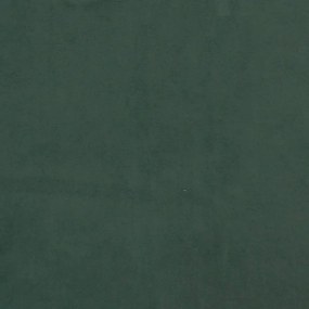 Estrutura de cama sem colchão 90x190 cm veludo verde-escuro