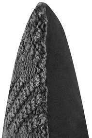Almofada decorativa algodão cinzento com relevo 45 x 45 cm KONNI Beliani