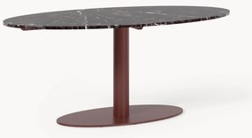 Mesa de jantar oval em mármore Miley, 180 x 90 cm