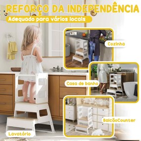 AIYAPLAY Torre de Aprendizagem 2 em 1 Torre de Aprendizagem para Crian