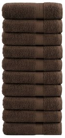 Toalhas de banho premium SOLUND 10pcs 70x140cm 600gsm castanho
