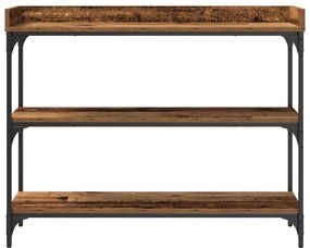 Mesa de Console vidaXL Madeira Velha 100x30x80 cm Madeira Ingenheirada