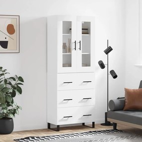 vidaXL Armário alto 69,5x34x180 cm derivados de madeira branco