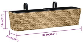 Floreiras de pendurar 2 pcs jacinto de água