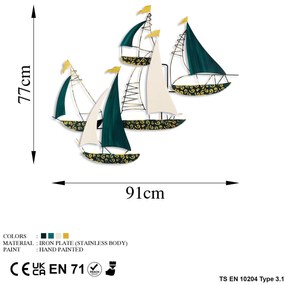 Acessório Decorativo de Parede Kadirga – Multicolor – 77 x 91 cm