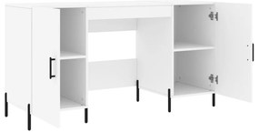 Secretária 140x50x75 cm derivados de madeira branco
