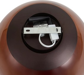 Candeeiro de Teto de Design Castanho com Vidro Castanho - Giselle