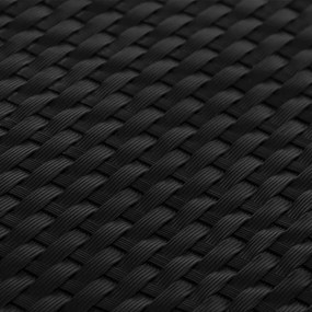 Tela de varanda 400x80 cm vime PE preto