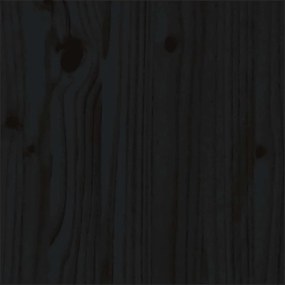 Estrutura cama pequena solteiro 75x190 cm madeira maciça preto