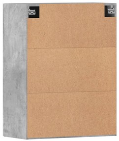 Móveis de parede 2 pcs derivados de madeira cinzento cimento