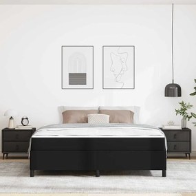 Estrutura de cama com colchão Preto 180 x 200 cm