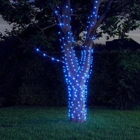 328953 vidaXL Luzes solares 5pcs 5x200 LEDs p/ interior/exterior azuis