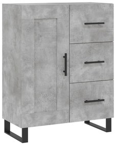Armário alto 69,5x34x180 cm derivados de madeira cinza cimento