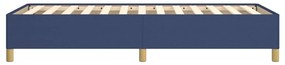 Estrutura de cama sem colchão 90x190 cm tecido azul