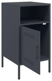 Mesa de cabeceira 36x39x68 cm aço antracite