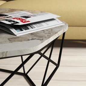 Mesa de Centro Diamond – Branco – 90x38x90 cm