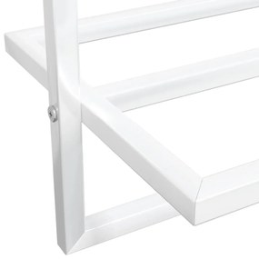 Toalheiro 95x25x22 cm ferro branco