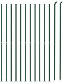 Cerca de malha de arame com flange 1,8x25 m verde