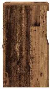 Sideboard vidaXL com Luzes LED Madeira Velha 41x37x67 cm