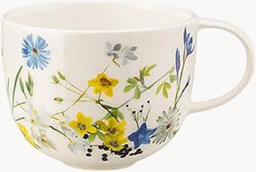 Chávenas de café em porcelana fina Brillance Fleurs Des Alpes, conjunto de 6