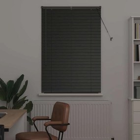 Persiana de Janela com cortinas Outros Manual Preto 80 x 130 cm Alumín