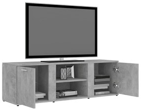 Móvel de TV 120x34x37 cm derivados de madeira cinzento cimento