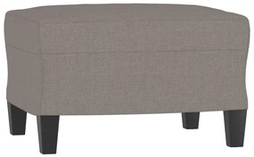4 pcs conjunto de sofás tecido cinzento-acastanhado