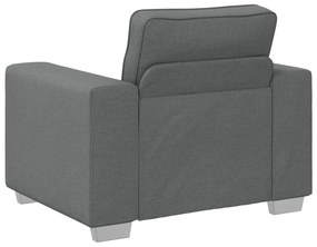 Poltrona vidaXL Cinza Escuro 59 cm em Tecido