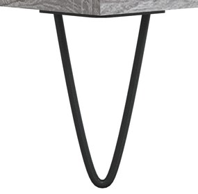 Mesa de centro 90x49x45 cm derivados de madeira cinzento sonoma