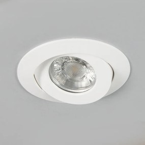 Conjunto de 3 focos embutidos brancos incl. LED IP44 - Relax LED Moderno