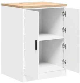 Armário de arrumação de garagem Branco 60x51x85 cm