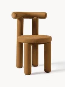 Velvet Upholstered Chair Calan