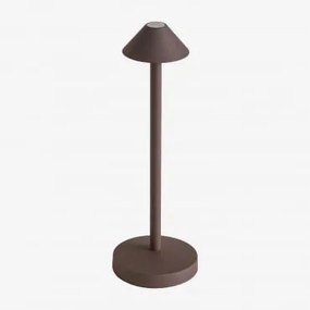 Lâmpada De Mesa Led Sem Fio Para Exterior Emilija Castanho Café - Sklum