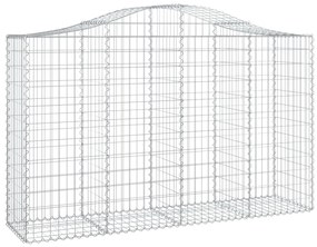 Cestos gabião arqueados 13pcs 200x50x120/140 ferro galvanizado