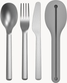 Conjunto de talheres de viagem Grey, conjunto de 4