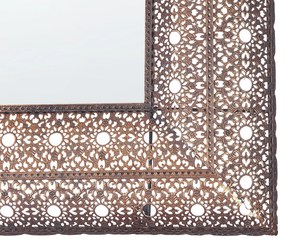 Espelho de parede cor de cobre 69 x 90 cm DEHRADUN Beliani