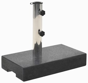 Base de guarda-sol retangular granito 25 kg preto
