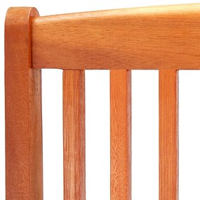 Cadeiras de jardim dobráveis 8 pcs eucalipto maciço
